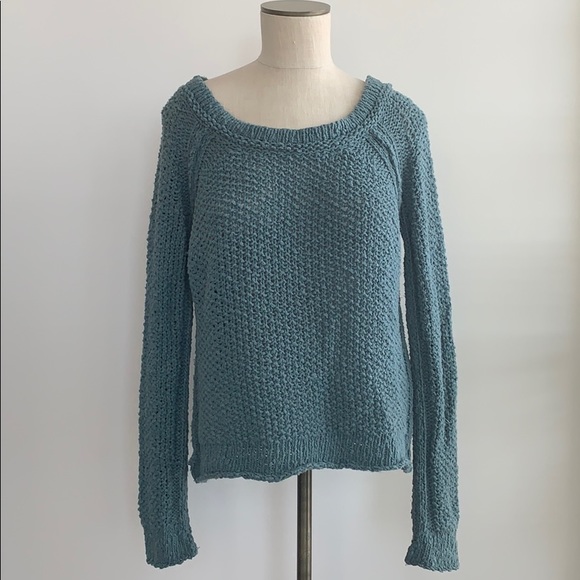 Free People Cotton Chunky Knit Spring Sweater S Free People Cotton Chunky Knit Spring Sweater S